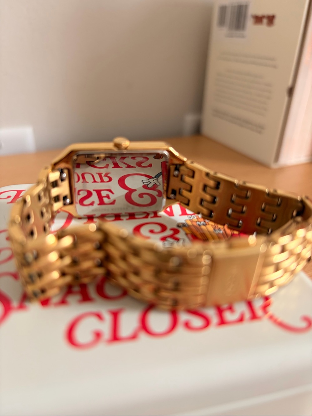Fossil Raquel Watch Gold-Tone Rectangular Face - Picture 3 of 4